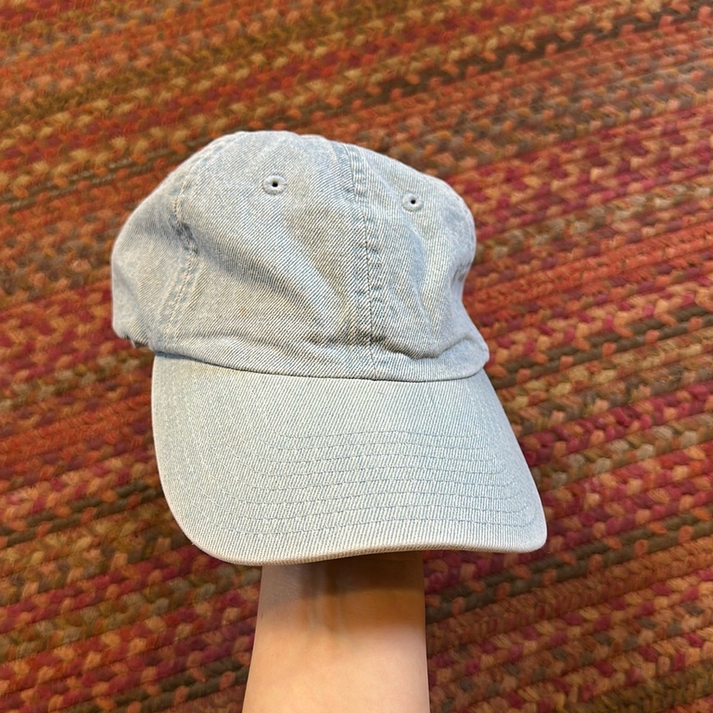 VTG DENIM BASIC BLANK BASEBALL CAP HAT